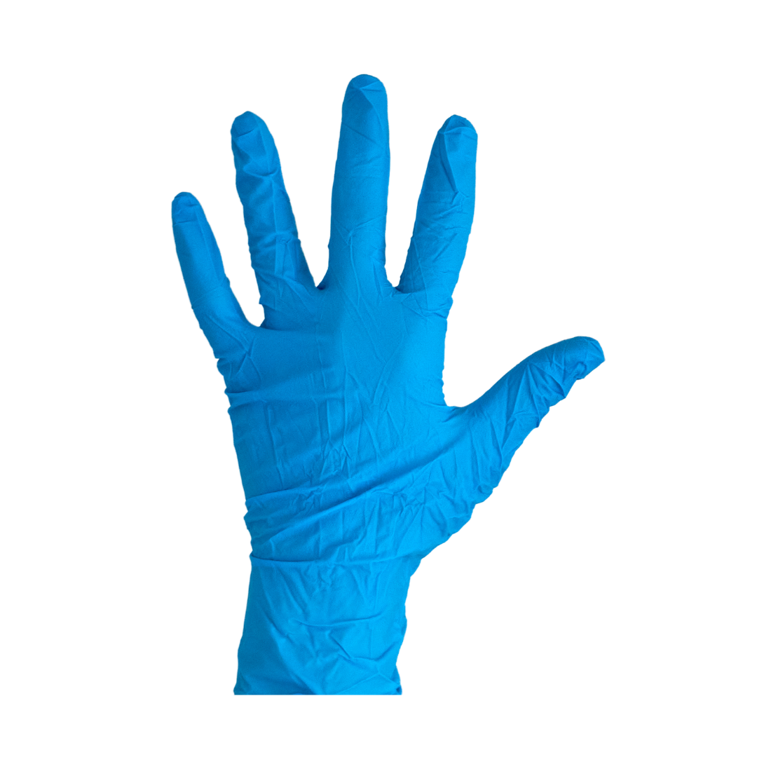 Kingfa Einweghandschuhe | Nitril Handschuhe | Blau / Schwarz | 10 x 100 Stück