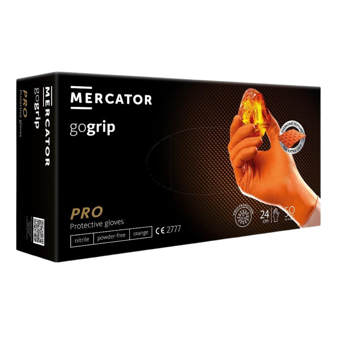 MERCATOR® gogrip | 50 St. | Nitrylhandschuhe | Schutzhandschuh | Puderfrei | in zwei Farben erhältlich